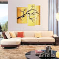 Plum Blossom Canvas Paintings / Group Flower Handmade Artwork / Modern Wall Art Decor